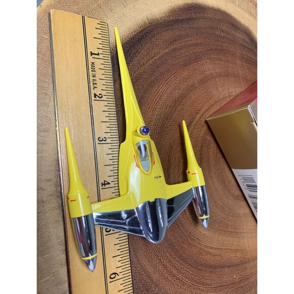 Hallmark Keepsake Ornament Star Wars Naboo Starfighter Episode I 1999 Handcrafte - Picture 8 of 9